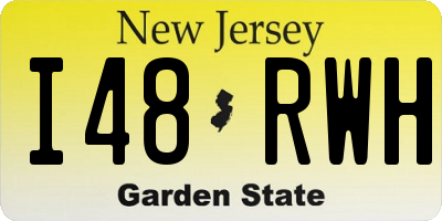 NJ license plate I48RWH