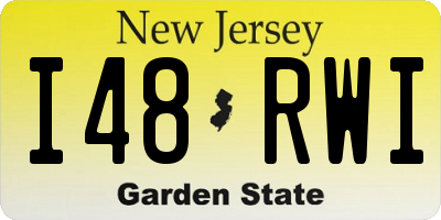 NJ license plate I48RWI