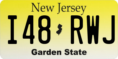 NJ license plate I48RWJ
