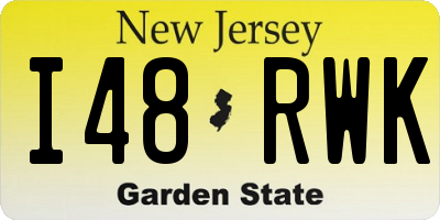 NJ license plate I48RWK