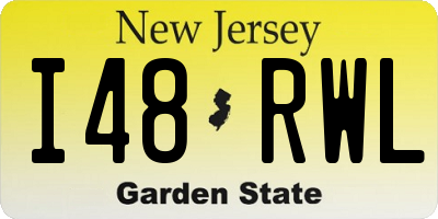 NJ license plate I48RWL