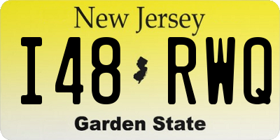 NJ license plate I48RWQ