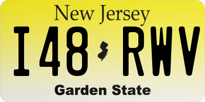 NJ license plate I48RWV
