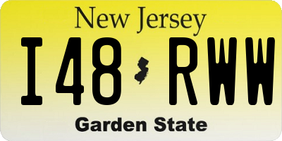 NJ license plate I48RWW