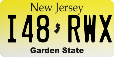 NJ license plate I48RWX