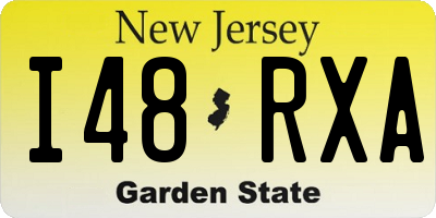 NJ license plate I48RXA