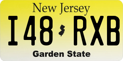 NJ license plate I48RXB