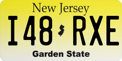 NJ license plate I48RXE