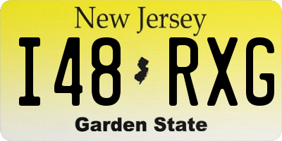 NJ license plate I48RXG