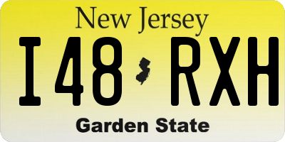 NJ license plate I48RXH