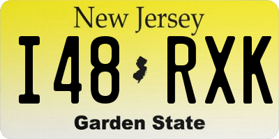 NJ license plate I48RXK