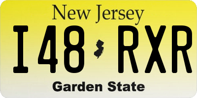 NJ license plate I48RXR