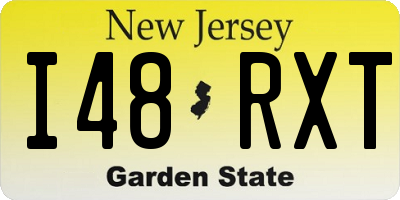 NJ license plate I48RXT