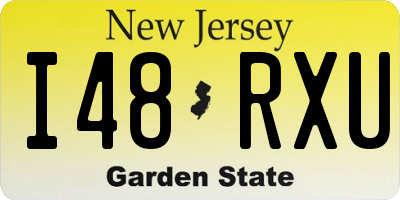 NJ license plate I48RXU