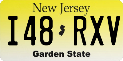 NJ license plate I48RXV
