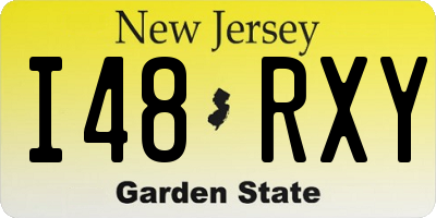 NJ license plate I48RXY