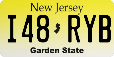 NJ license plate I48RYB
