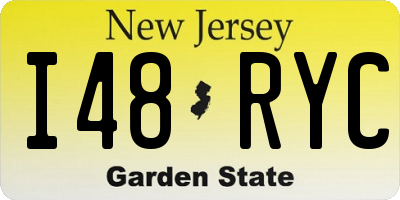 NJ license plate I48RYC