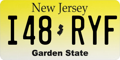 NJ license plate I48RYF