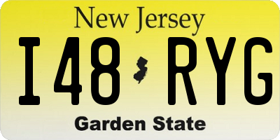 NJ license plate I48RYG