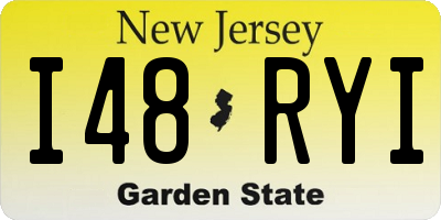 NJ license plate I48RYI