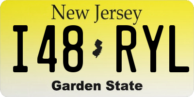 NJ license plate I48RYL