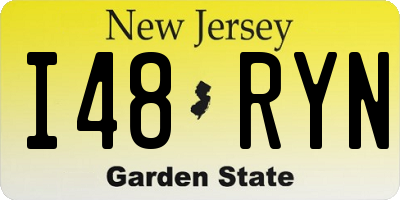 NJ license plate I48RYN