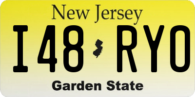 NJ license plate I48RYO