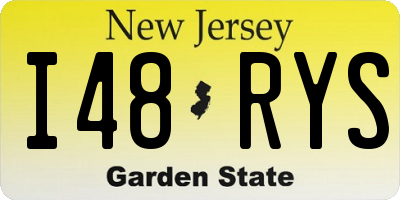 NJ license plate I48RYS