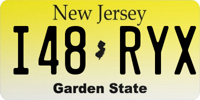 NJ license plate I48RYX
