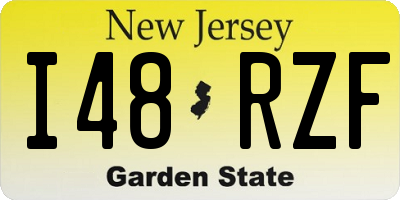 NJ license plate I48RZF