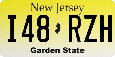 NJ license plate I48RZH