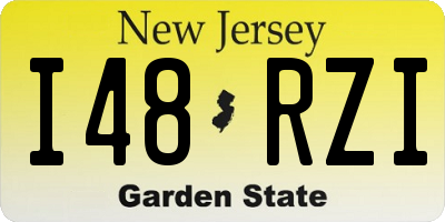 NJ license plate I48RZI