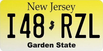 NJ license plate I48RZL