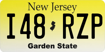 NJ license plate I48RZP