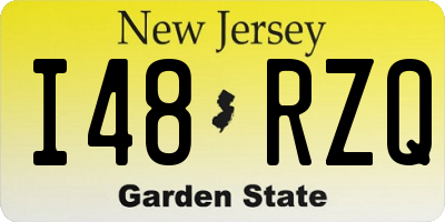 NJ license plate I48RZQ
