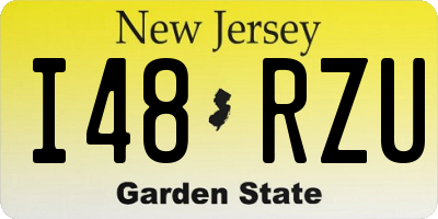 NJ license plate I48RZU