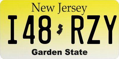 NJ license plate I48RZY