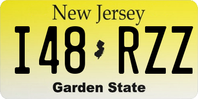 NJ license plate I48RZZ