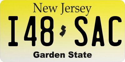NJ license plate I48SAC