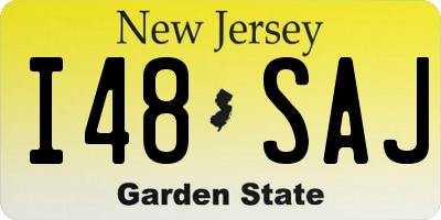 NJ license plate I48SAJ