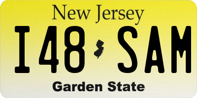 NJ license plate I48SAM
