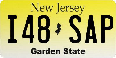 NJ license plate I48SAP