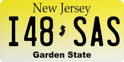 NJ license plate I48SAS