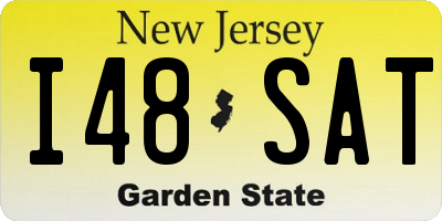NJ license plate I48SAT