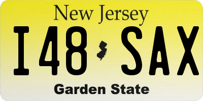 NJ license plate I48SAX