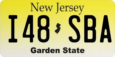 NJ license plate I48SBA