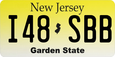 NJ license plate I48SBB