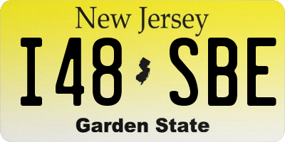 NJ license plate I48SBE