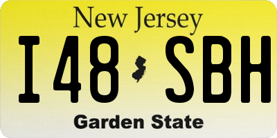 NJ license plate I48SBH
